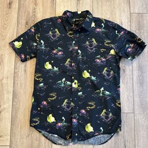 Disney Our Universe Princess And The Frog Button Up Short Sleeve Small #773